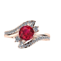 Women diamond ring 3d render - Thumbnail 5