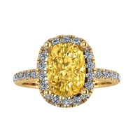 Women diamond ring 3d render - Thumbnail 4