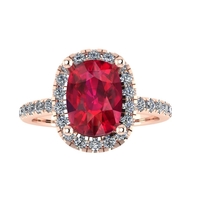 Women diamond ring 3d render - Thumbnail 5