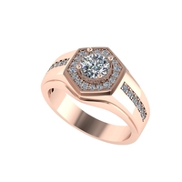 Men diamond ring 3d render - small version - Thumbnail 2