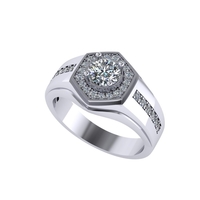 Men diamond ring 3d render - small version - Thumbnail 3