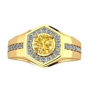 Men diamond ring 3d render - small version - Thumbnail 4