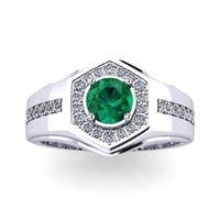 Men diamond ring 3d render - small version - Thumbnail 6