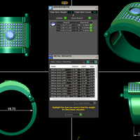 Men diamond ring 3d render - Thumbnail 12