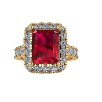 Women diamond ring 3d render - Thumbnail 5