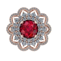 Women diamond ring 3d render - Thumbnail 5