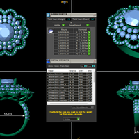 Women diamond ring 3d render - Thumbnail 7