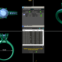Women diamond ring 3d render - Thumbnail 8