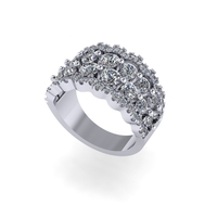 Women diamond ring 3d render - Thumbnail 3