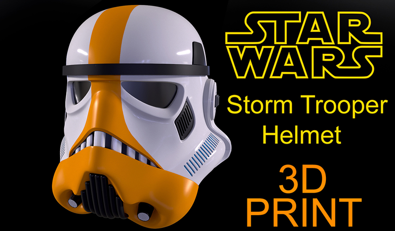Storm Trooper Helmet-Ready To Print