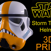 Storm Trooper Helmet-Ready To Print - Thumbnail 1