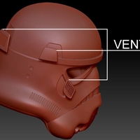 Storm Trooper Helmet-Ready To Print - Thumbnail 5