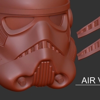 Storm Trooper Helmet-Ready To Print - Thumbnail 7