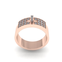 Hermes diamond ring 3D render - Thumbnail 5