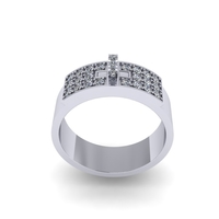 Hermes diamond ring 3D render - Thumbnail 6