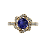 Women diamond ring 3d render - Thumbnail 4