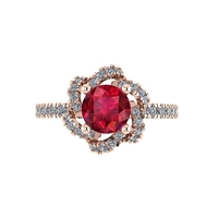 Women diamond ring 3d render - Thumbnail 5