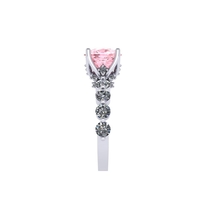 Women diamond ring 3d render - Thumbnail 10