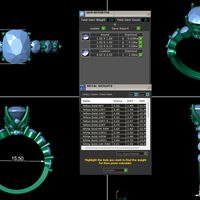Women diamond ring 3d render - Thumbnail 14