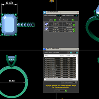 Women diamond ring 3d render - Thumbnail 14