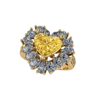 Women diamond ring 3d render - Thumbnail 4