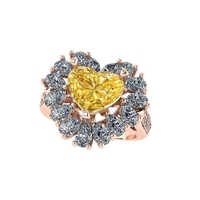 Women diamond ring 3d render - Thumbnail 5