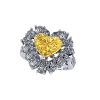 Women diamond ring 3d render - Thumbnail 6