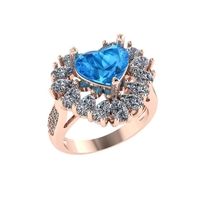Women diamond ring 3d render - Thumbnail 11