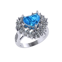Women diamond ring 3d render - Thumbnail 12