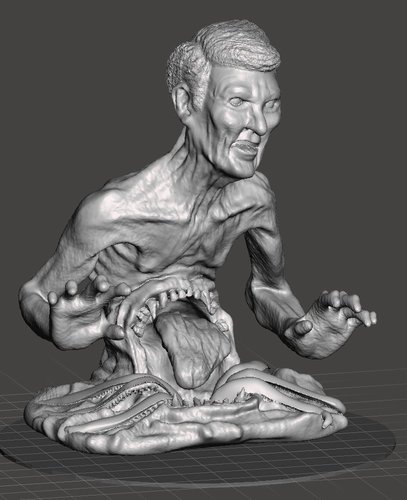 Ron Reagan Statue 3D Print 56867