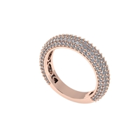 Women diamond ring 3d render - Thumbnail 2