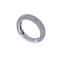 Women diamond ring 3d render - Thumbnail 3