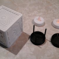 Small Electric candle support 3D Printing 56877
