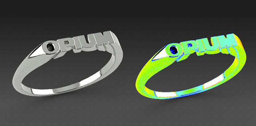 3D Printed PlayboiCarti OPIUM Ring by mandadenzel | Pinshape