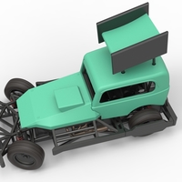 New Zealand Superstock car while turning Scale 1:25 - Thumbnail 4