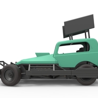 New Zealand Superstock car while turning Scale 1:25 - Thumbnail 7