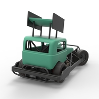 New Zealand Superstock car while turning Scale 1:25 - Thumbnail 14