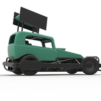 New Zealand Superstock car while turning Scale 1:25 - Thumbnail 17