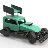 New Zealand Superstock car while turning Scale 1:25 - Thumbnail 20