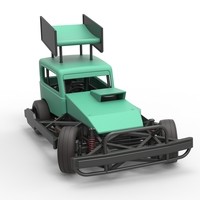 New Zealand Superstock car while turning Scale 1:25 - Thumbnail 22