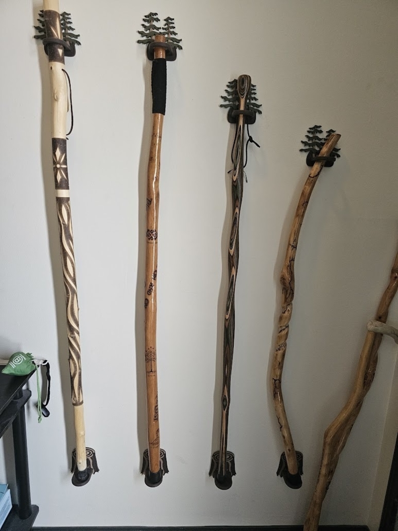 Walking Stick Wall Mount