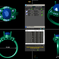 Women diamond ring 3d render - Thumbnail 11