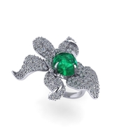 Women diamond ring 3d render - Thumbnail 6