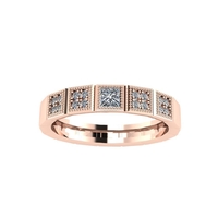 Women diamond engagement ring 3d render - Thumbnail 5