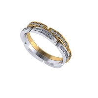 Women diamond engagement ring 3d render - Thumbnail 6