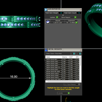 Women diamond engagement ring 3d render - Thumbnail 11