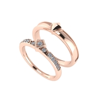 Wedding ring 3d render - Thumbnail 2