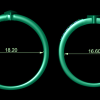 Wedding ring 3d render - Thumbnail 10