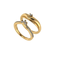 Wedding ring 3d render - Thumbnail 1