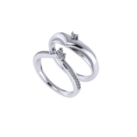 Wedding ring 3d render - Thumbnail 3